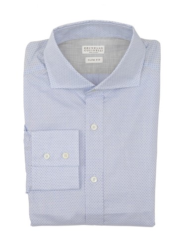 Chemise bleu clair brunello - chemise,