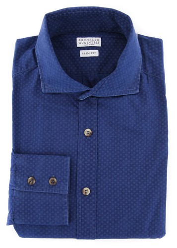 Chemise pois bleus - bleus, brunello